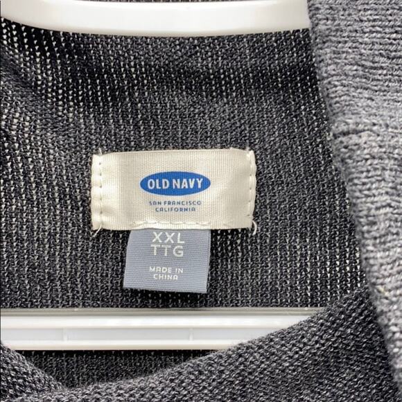 Old Navy cowl neck grey sweater graphite color cotton blend soft loose fit  XXL - Picture 2 of 5